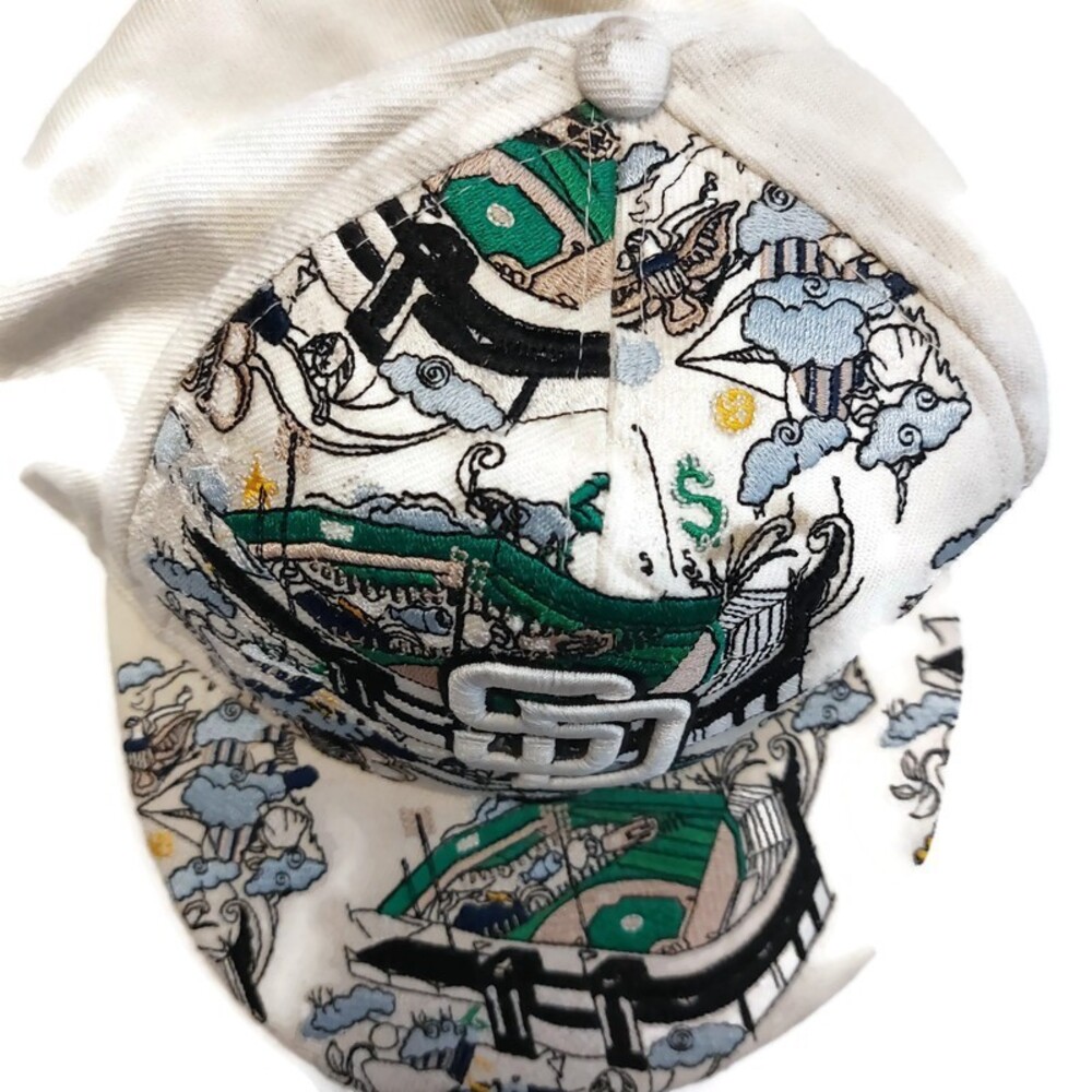 59Fifty New Era San Diego Padres Fitted Hat Cap Size 7 3/8 Embroidered Field - Picture 4 of 10